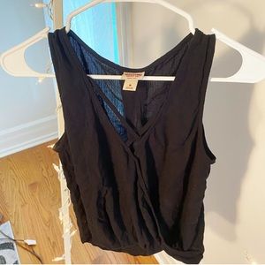 Black loose fitted tank